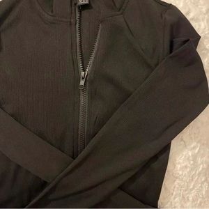 zip up with thumb holes sweater